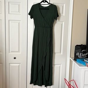 Popular Basics wrap maxi dress